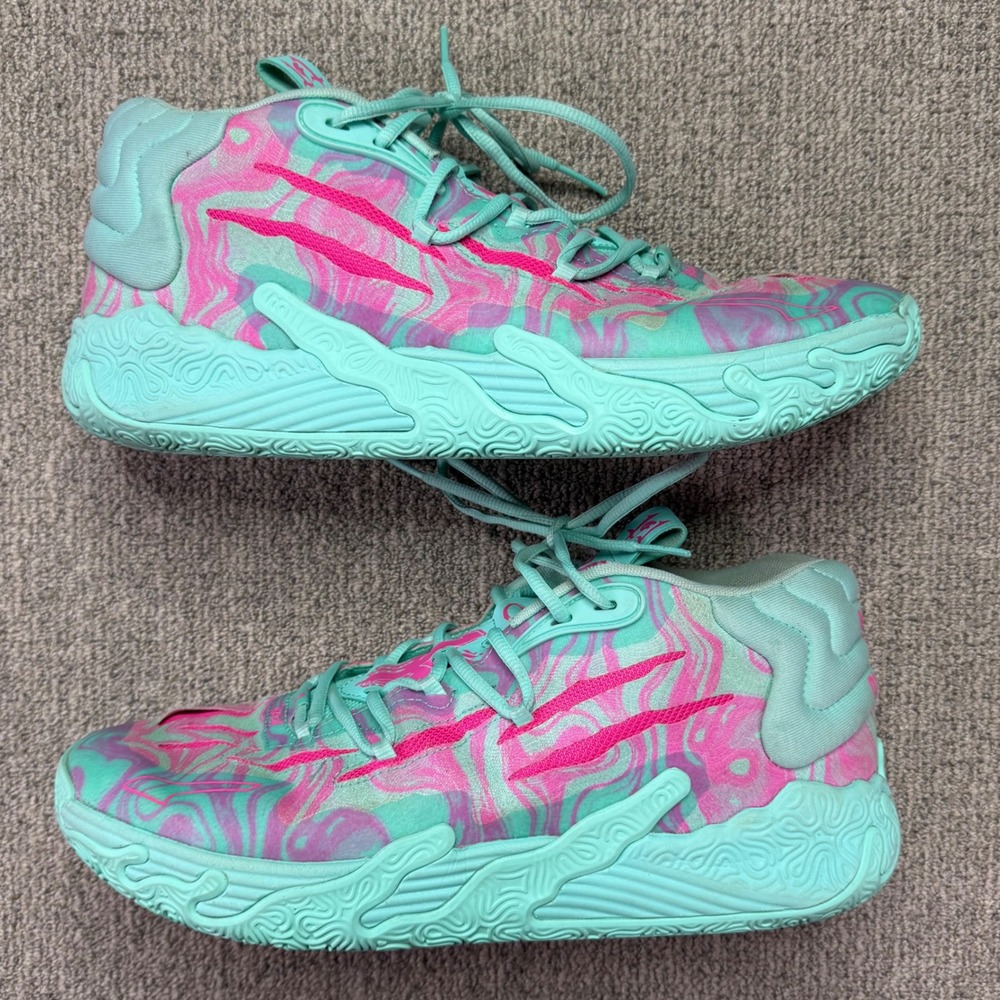 Puma MB.03 LaMelo Ball Rare Fear Mint Pink Basketball Shoes Men's 13 310511-01